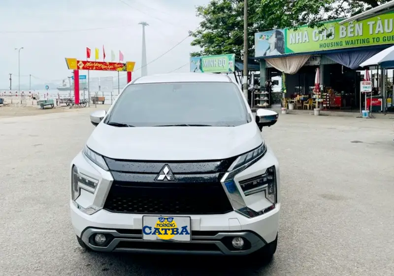 Cat Ba Town view when arriving from Ninh Binh by private car and ferry
