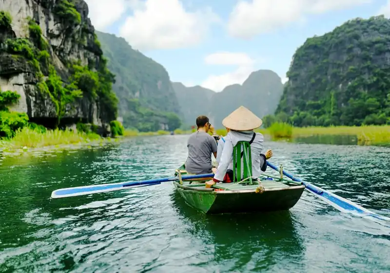Tam Coc boat ride in Ninh Binh Vietnam