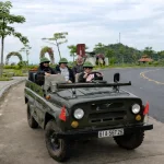Jeep adventure on coastal road during Cat Ba 2 days 1 night tour