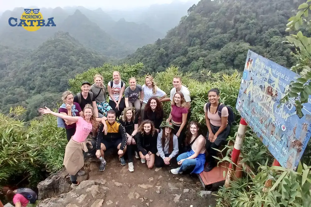 View from Ngu Lam Peak during Cat Ba 2 days 1 night jeep adventure