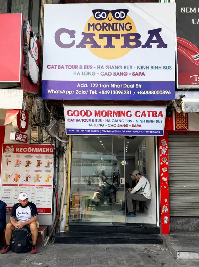 Văn phòng nhà xe Good Morning Cát Bà